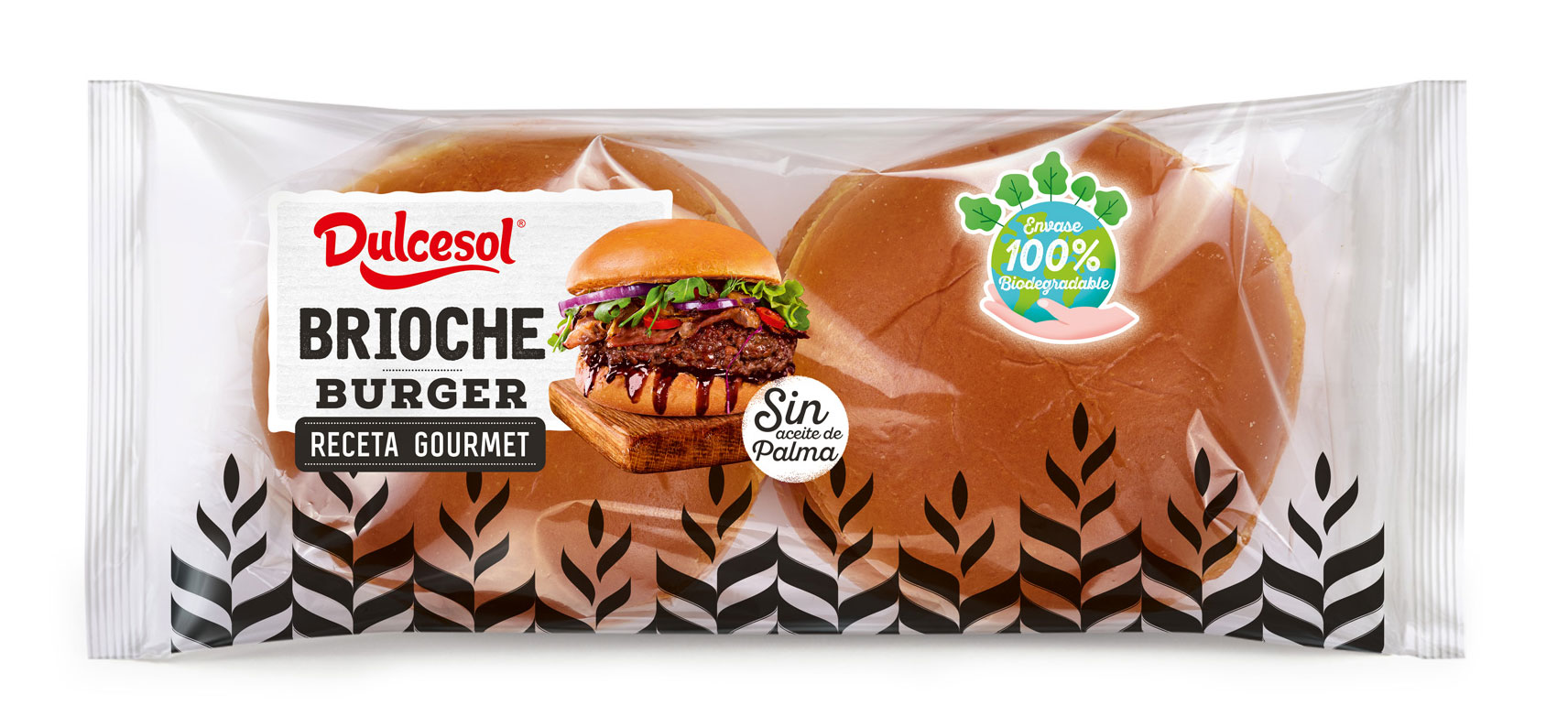 Dulcesol Brioche Burger Buns 4 Pack RRP £1.75 CLEARANCE XL £1